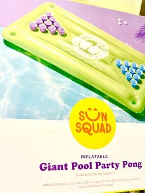 Sunnylife Inflatable Giant Pool Party Pong - New Sealed in Box
